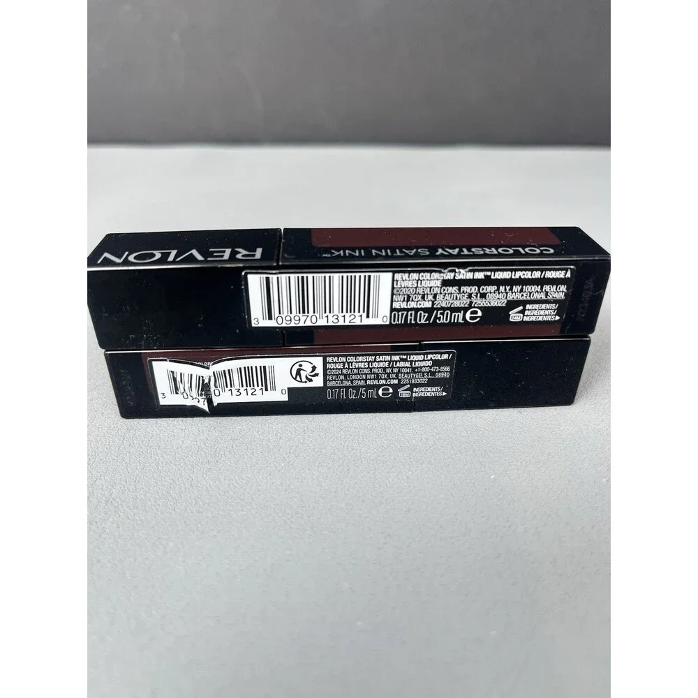 Lot Of 2 Revlon ColorStay 5ML Satin Ink Liquid Lip Color 022 Black Cherry Sealed
